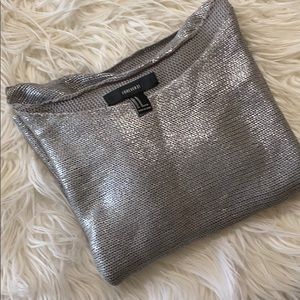 Forever 21 metallic sweater